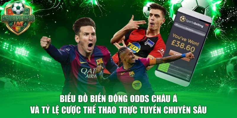 Biểu đồ biến động odds châu Á và tỷ lệ cược thể thao trực tuyến chuyên sâu